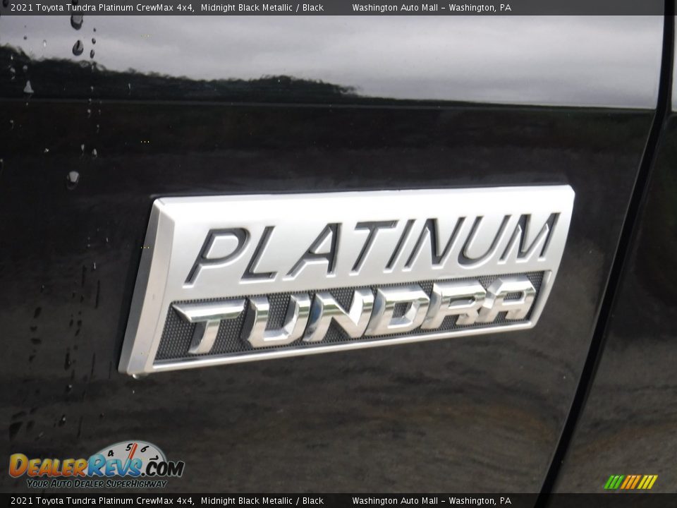 2021 Toyota Tundra Platinum CrewMax 4x4 Midnight Black Metallic / Black Photo #14