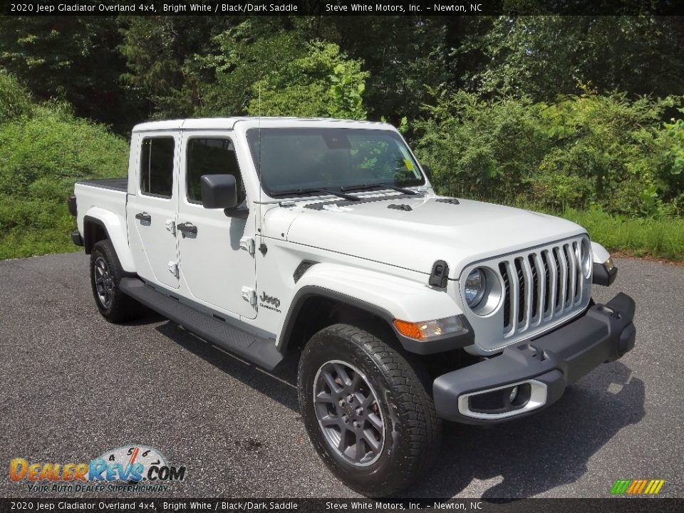 2020 Jeep Gladiator Overland 4x4 Bright White / Black/Dark Saddle Photo #4