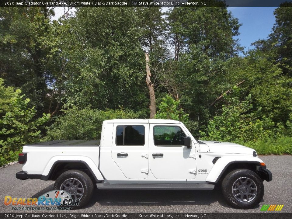 2020 Jeep Gladiator Overland 4x4 Bright White / Black/Dark Saddle Photo #5