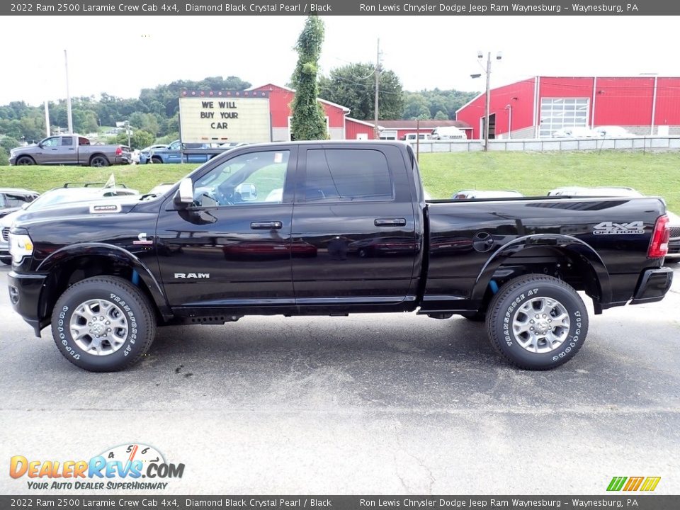 2022 Ram 2500 Laramie Crew Cab 4x4 Diamond Black Crystal Pearl / Black Photo #2