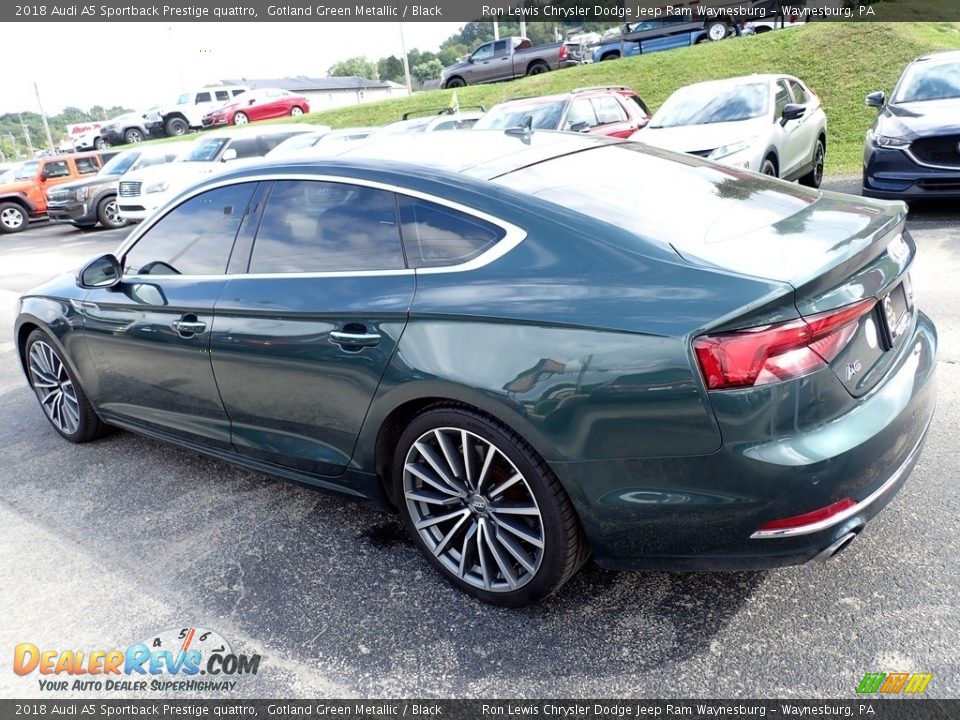 2018 Audi A5 Sportback Prestige quattro Gotland Green Metallic / Black Photo #3