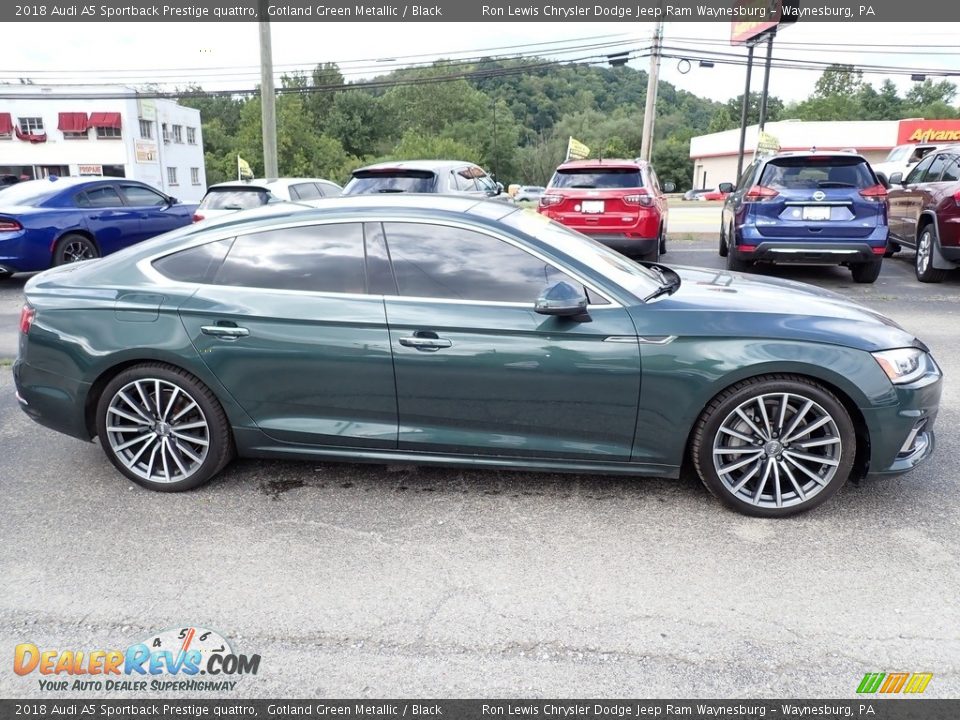 2018 Audi A5 Sportback Prestige quattro Gotland Green Metallic / Black Photo #7