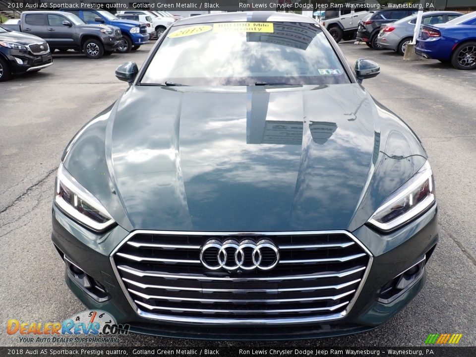 2018 Audi A5 Sportback Prestige quattro Gotland Green Metallic / Black Photo #9