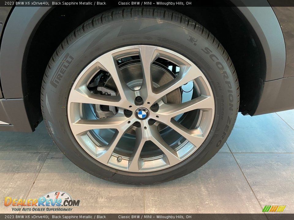 2023 BMW X6 xDrive40i Black Sapphire Metallic / Black Photo #3