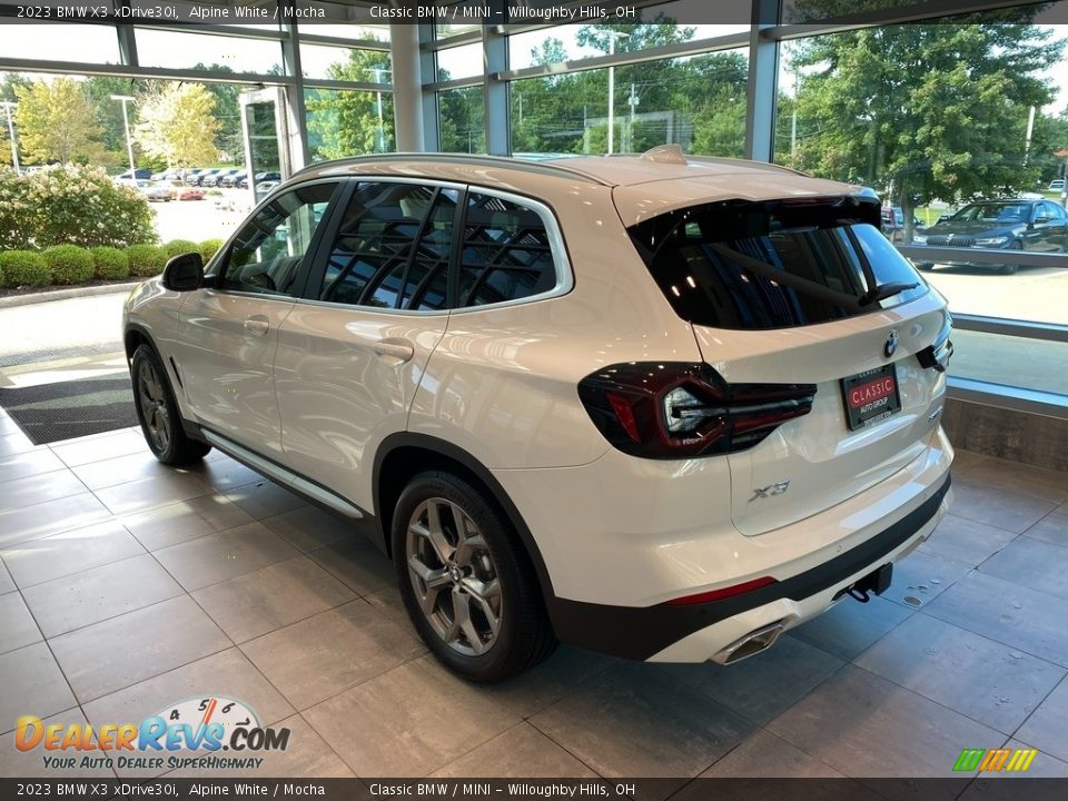 2023 BMW X3 xDrive30i Alpine White / Mocha Photo #2