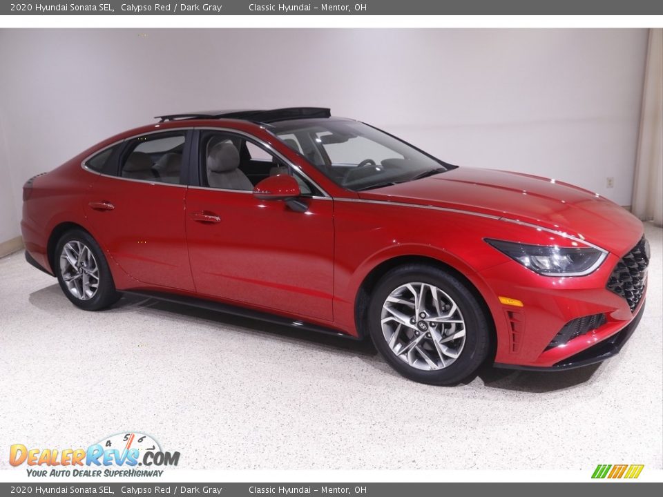 2020 Hyundai Sonata SEL Calypso Red / Dark Gray Photo #1