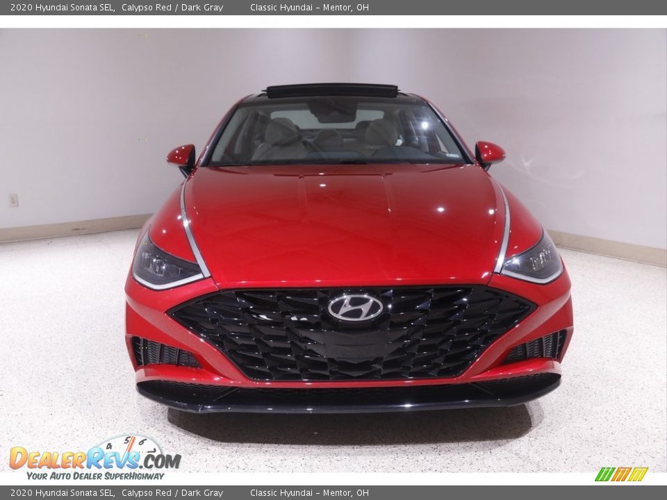 2020 Hyundai Sonata SEL Calypso Red / Dark Gray Photo #2