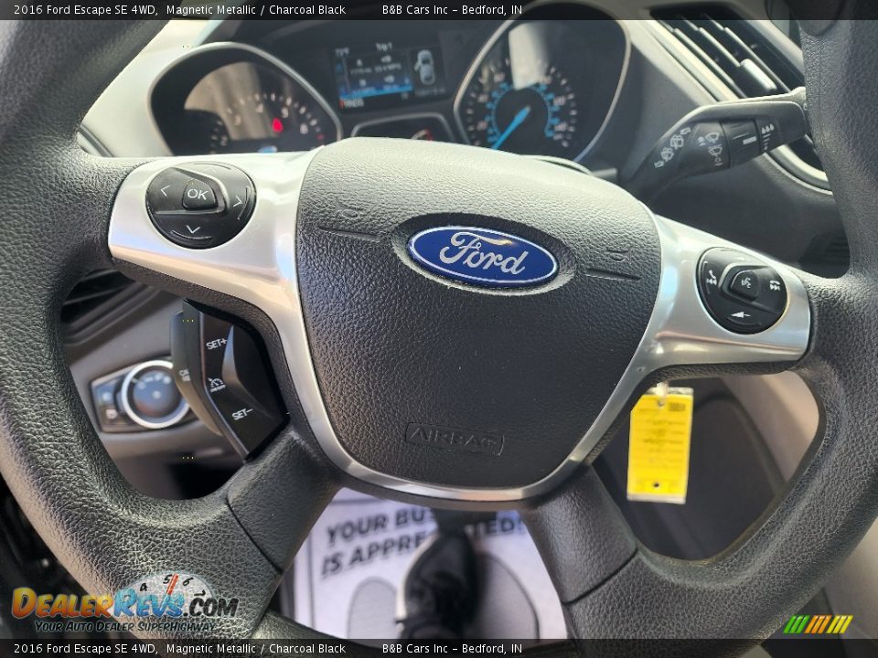 2016 Ford Escape SE 4WD Magnetic Metallic / Charcoal Black Photo #14