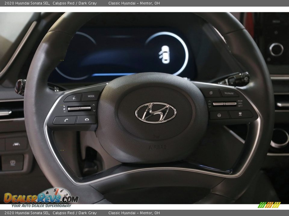 2020 Hyundai Sonata SEL Calypso Red / Dark Gray Photo #7