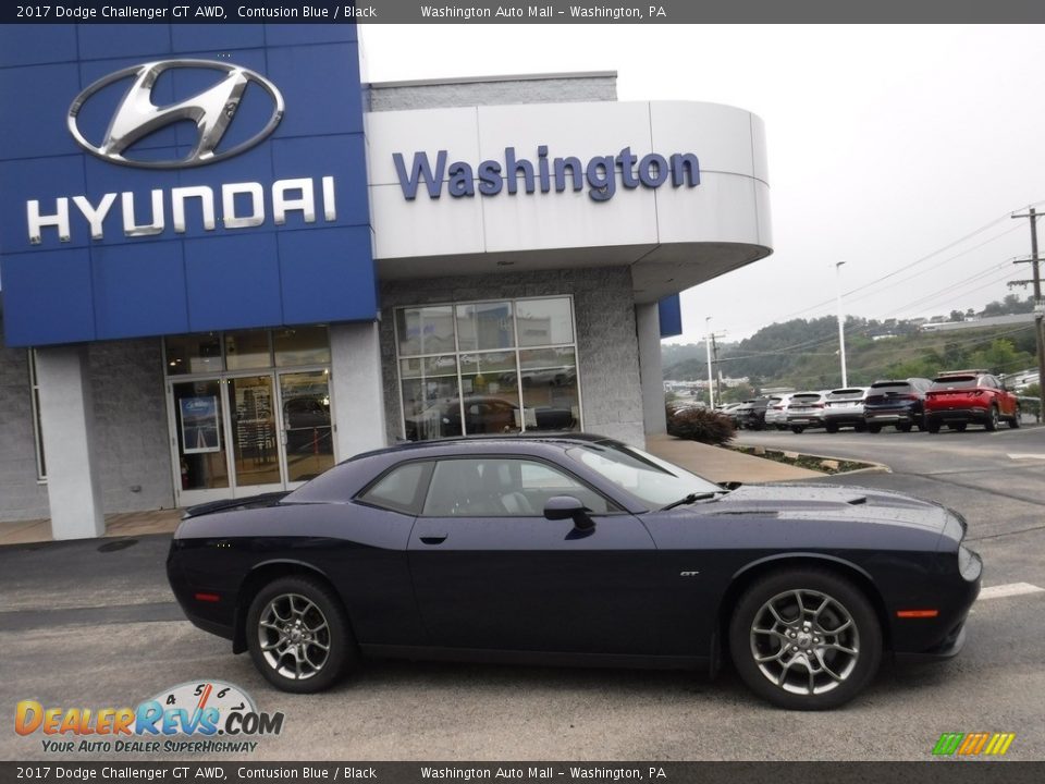 2017 Dodge Challenger GT AWD Contusion Blue / Black Photo #2