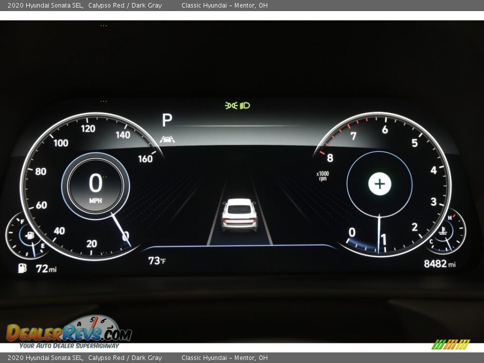 2020 Hyundai Sonata SEL Calypso Red / Dark Gray Photo #8