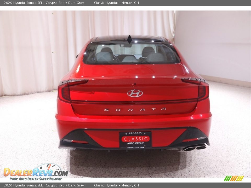 2020 Hyundai Sonata SEL Calypso Red / Dark Gray Photo #18