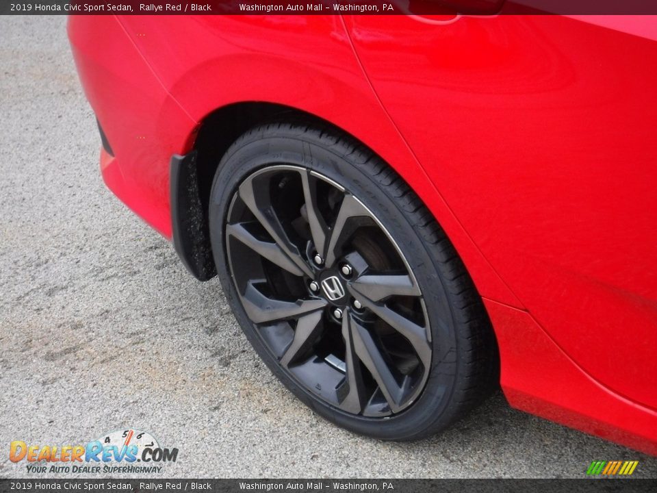 2019 Honda Civic Sport Sedan Rallye Red / Black Photo #3