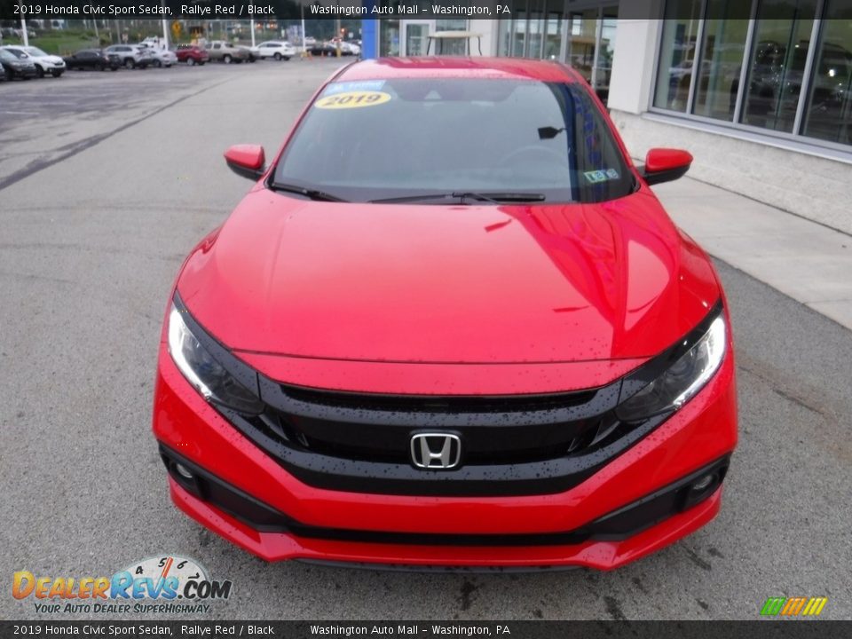 2019 Honda Civic Sport Sedan Rallye Red / Black Photo #4
