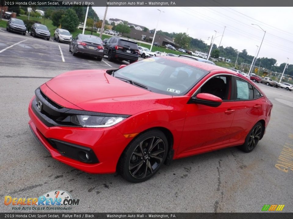 2019 Honda Civic Sport Sedan Rallye Red / Black Photo #5