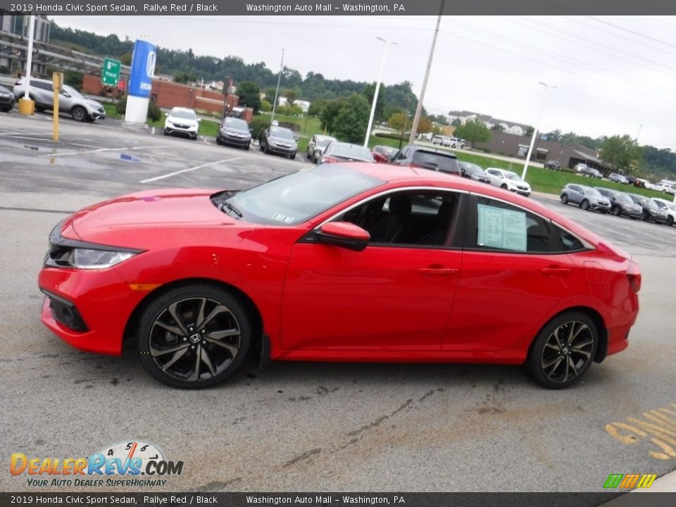 2019 Honda Civic Sport Sedan Rallye Red / Black Photo #6