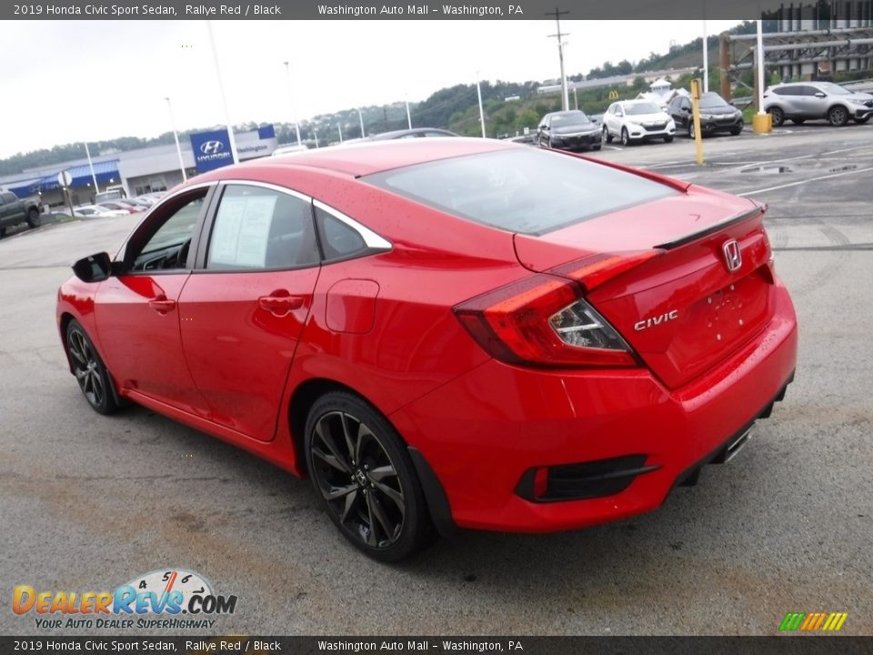 2019 Honda Civic Sport Sedan Rallye Red / Black Photo #7