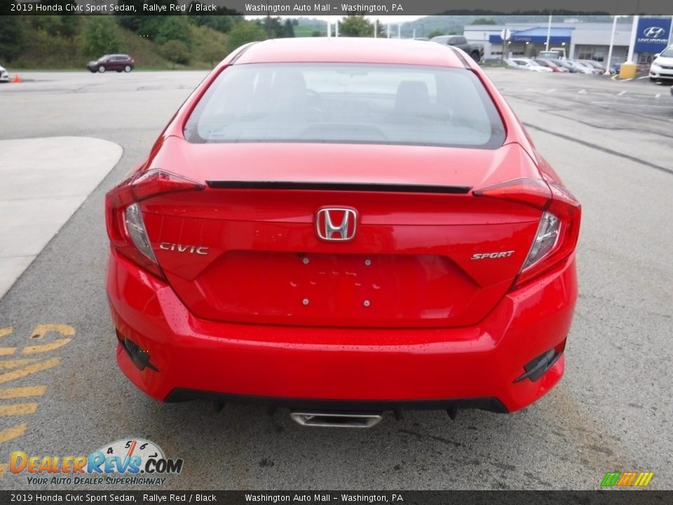 2019 Honda Civic Sport Sedan Rallye Red / Black Photo #8