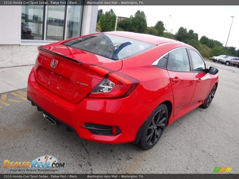 2019 Honda Civic Sport Sedan Rallye Red / Black Photo #9