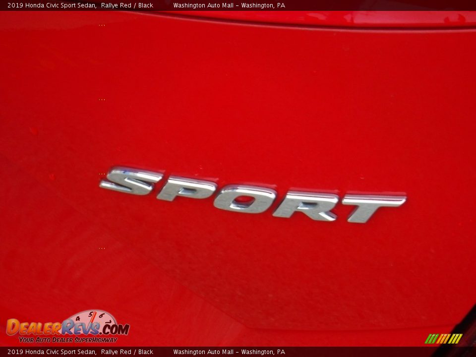 2019 Honda Civic Sport Sedan Rallye Red / Black Photo #10