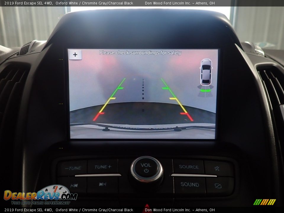 2019 Ford Escape SEL 4WD Oxford White / Chromite Gray/Charcoal Black Photo #2