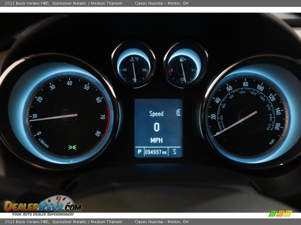 2013 Buick Verano FWD Quicksilver Metallic / Medium Titanium Photo #8