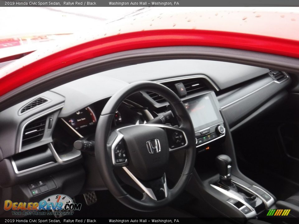 2019 Honda Civic Sport Sedan Rallye Red / Black Photo #12
