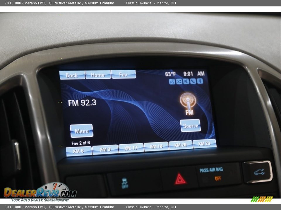 2013 Buick Verano FWD Quicksilver Metallic / Medium Titanium Photo #10