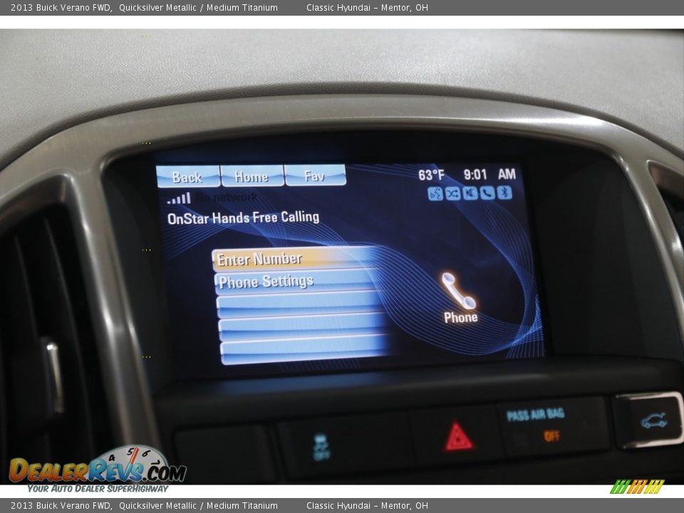 2013 Buick Verano FWD Quicksilver Metallic / Medium Titanium Photo #11