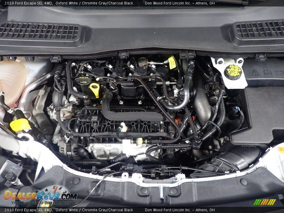 2019 Ford Escape SEL 4WD Oxford White / Chromite Gray/Charcoal Black Photo #7