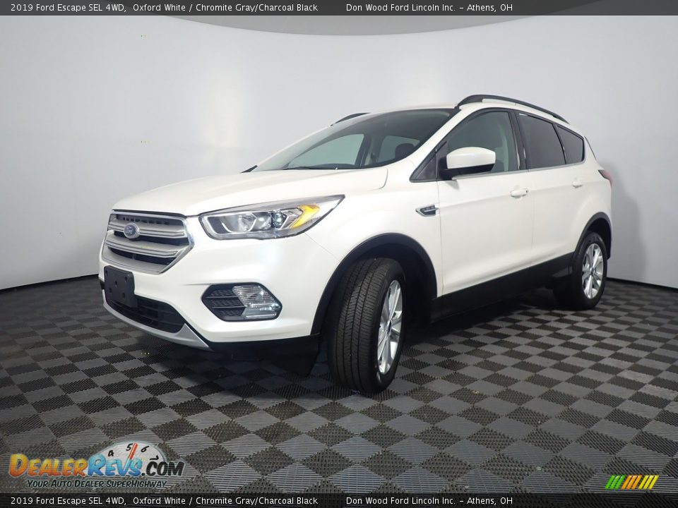 2019 Ford Escape SEL 4WD Oxford White / Chromite Gray/Charcoal Black Photo #8
