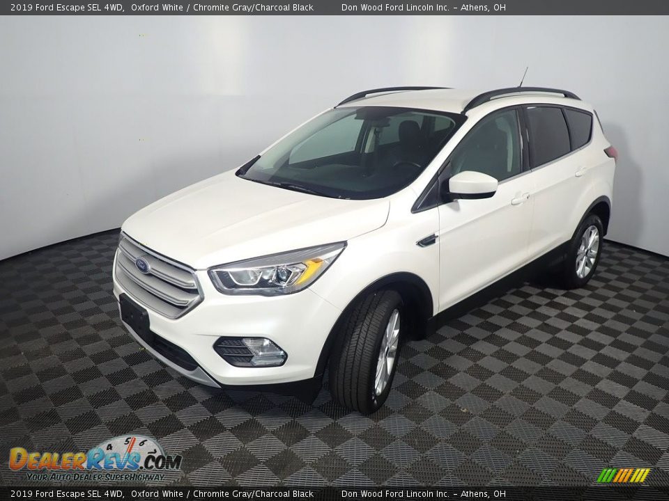 2019 Ford Escape SEL 4WD Oxford White / Chromite Gray/Charcoal Black Photo #9
