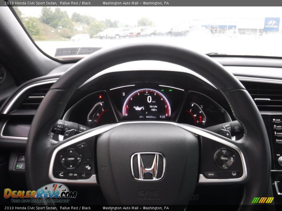 2019 Honda Civic Sport Sedan Rallye Red / Black Photo #20