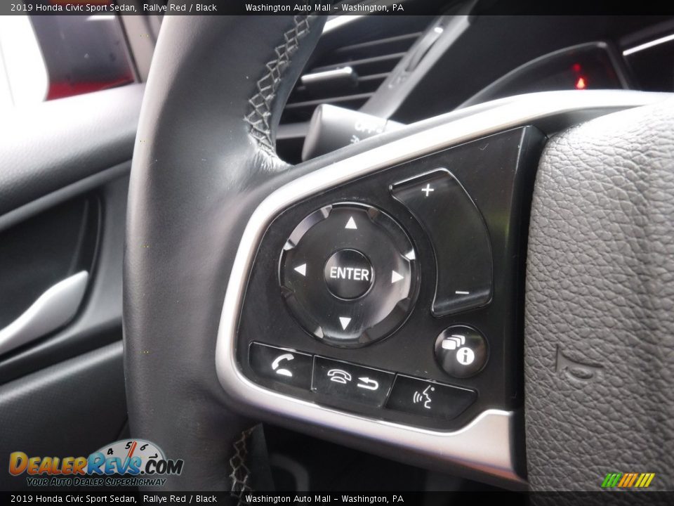 2019 Honda Civic Sport Sedan Rallye Red / Black Photo #21