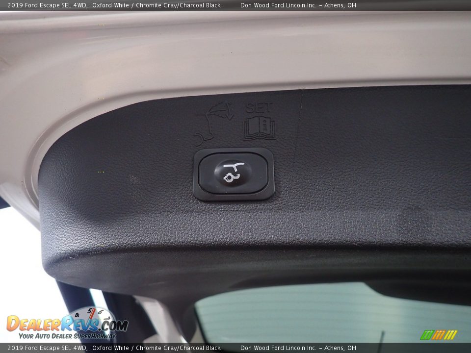 2019 Ford Escape SEL 4WD Oxford White / Chromite Gray/Charcoal Black Photo #15