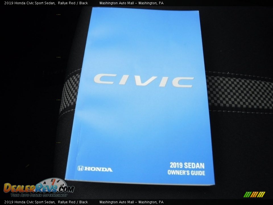 2019 Honda Civic Sport Sedan Rallye Red / Black Photo #25