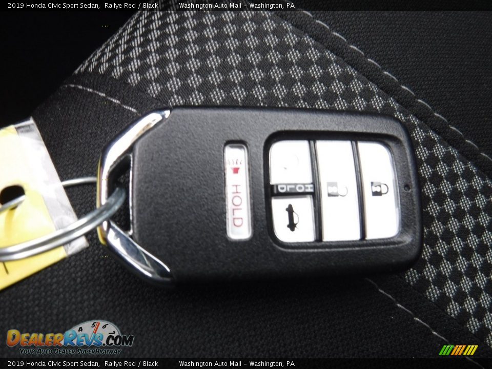 2019 Honda Civic Sport Sedan Rallye Red / Black Photo #26