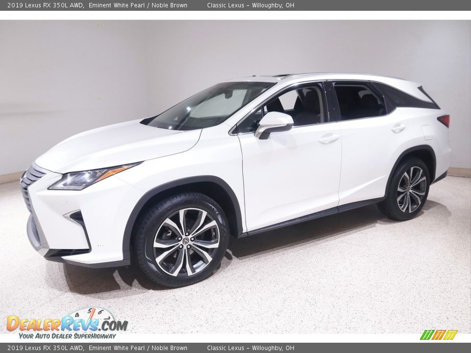2019 Lexus RX 350L AWD Eminent White Pearl / Noble Brown Photo #3
