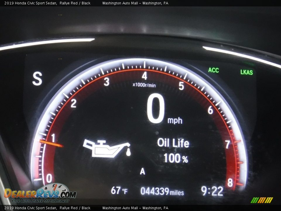 2019 Honda Civic Sport Sedan Rallye Red / Black Photo #28