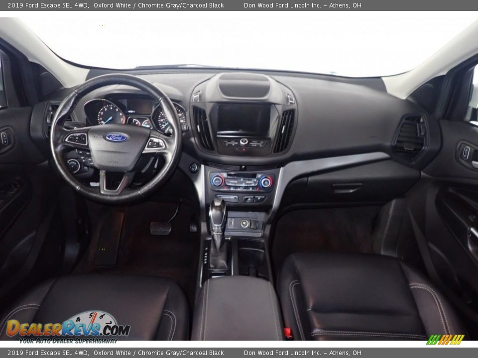 2019 Ford Escape SEL 4WD Oxford White / Chromite Gray/Charcoal Black Photo #26