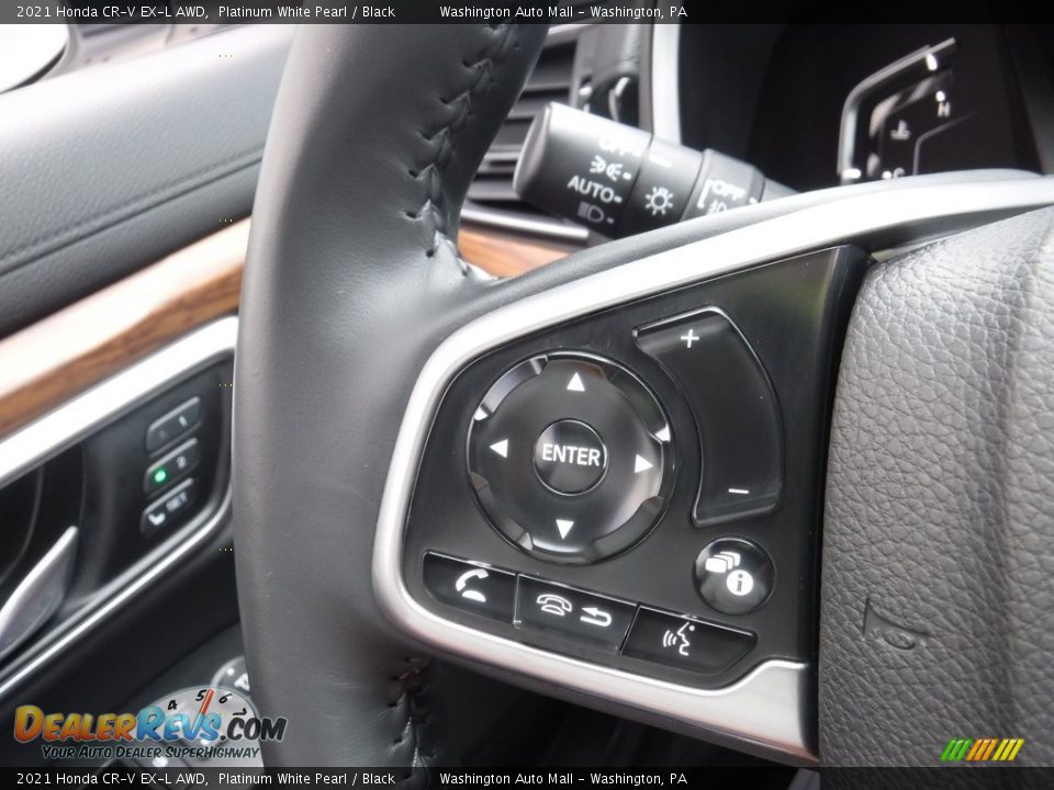 2021 Honda CR-V EX-L AWD Platinum White Pearl / Black Photo #10