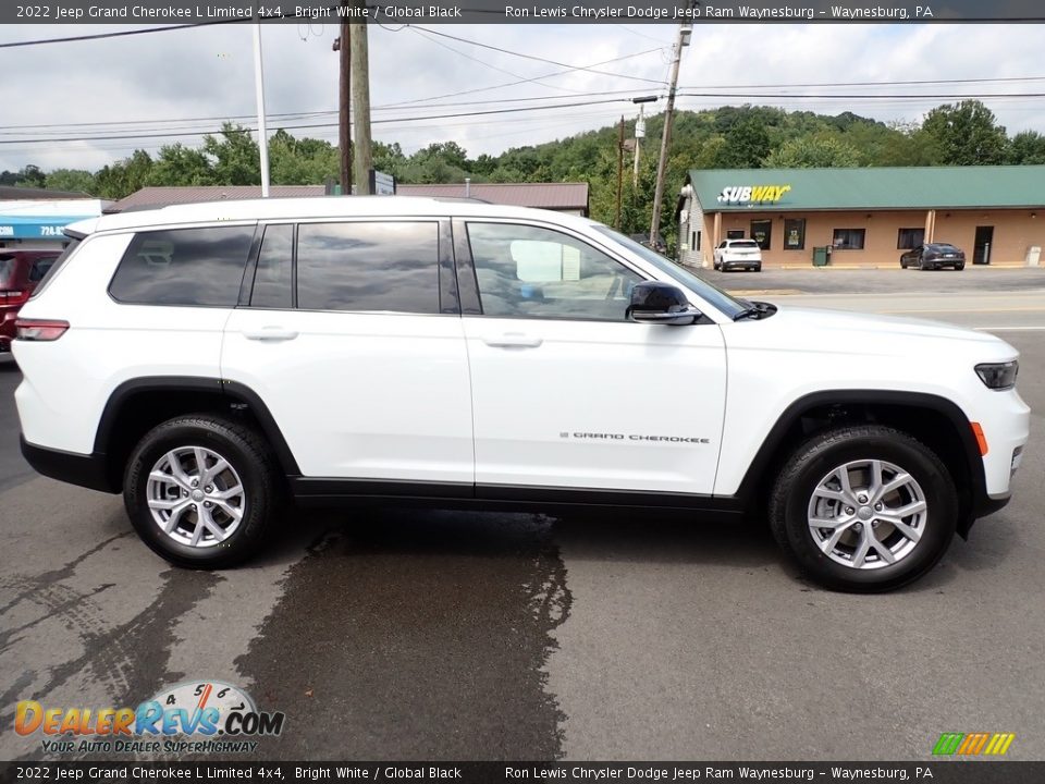 2022 Jeep Grand Cherokee L Limited 4x4 Bright White / Global Black Photo #7