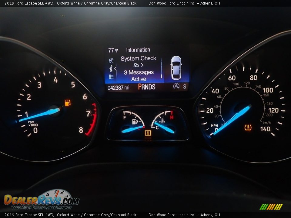 2019 Ford Escape SEL 4WD Oxford White / Chromite Gray/Charcoal Black Photo #30