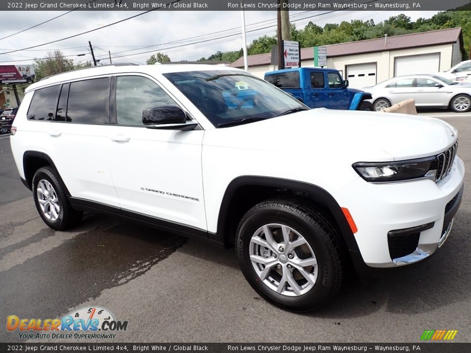 2022 Jeep Grand Cherokee L Limited 4x4 Bright White / Global Black Photo #8