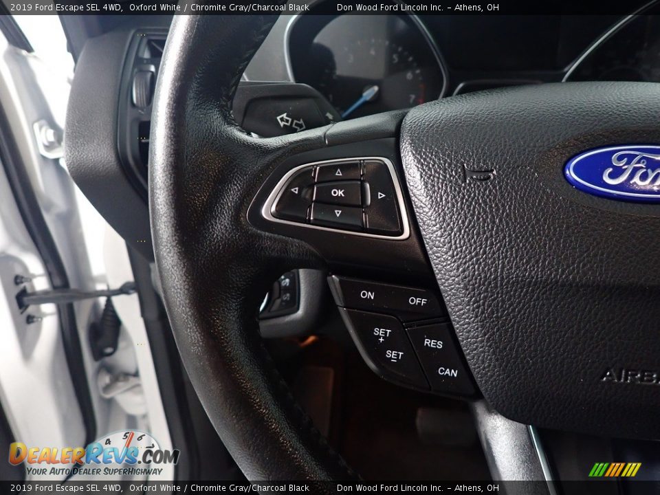 2019 Ford Escape SEL 4WD Oxford White / Chromite Gray/Charcoal Black Photo #31