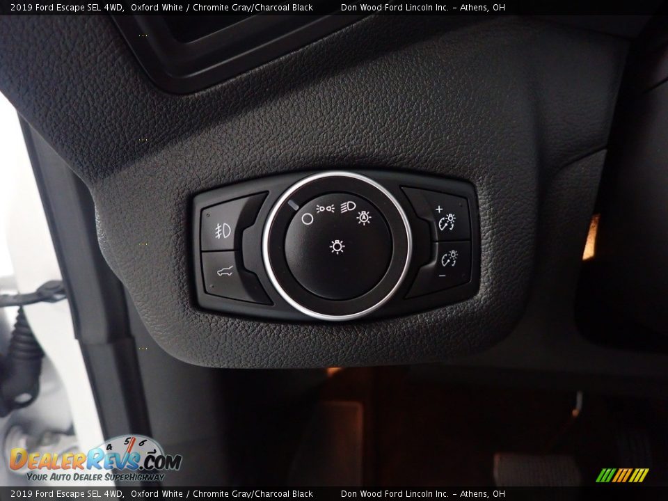 2019 Ford Escape SEL 4WD Oxford White / Chromite Gray/Charcoal Black Photo #33