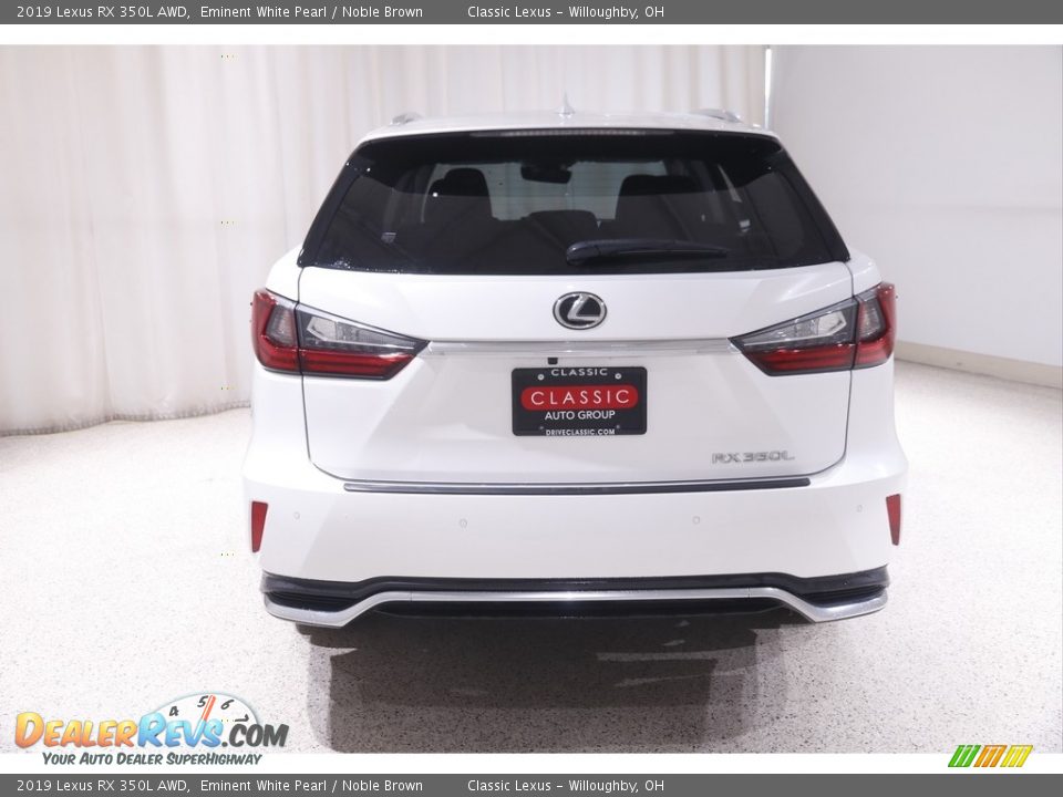 2019 Lexus RX 350L AWD Eminent White Pearl / Noble Brown Photo #23