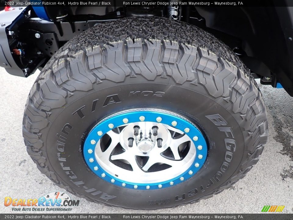 2022 Jeep Gladiator Rubicon 4x4 Hydro Blue Pearl / Black Photo #10