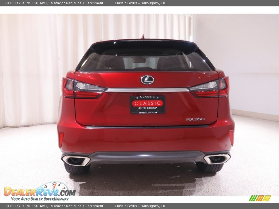 2018 Lexus RX 350 AWD Matador Red Mica / Parchment Photo #21