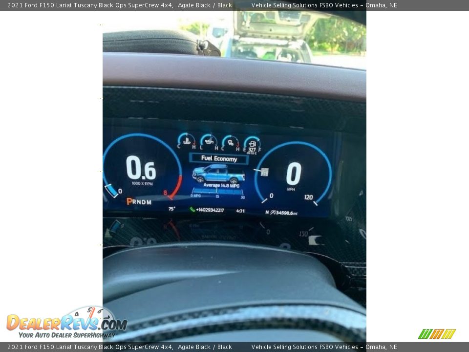 2021 Ford F150 Lariat Tuscany Black Ops SuperCrew 4x4 Gauges Photo #12